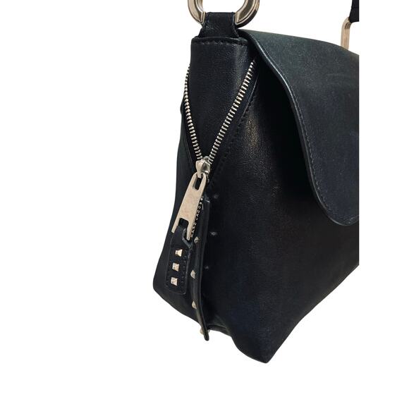 Marc Jacobs Paradise Baxter Luxury Lambskin Leather Black Crossbody Silver Studs - Picture 8 of 12